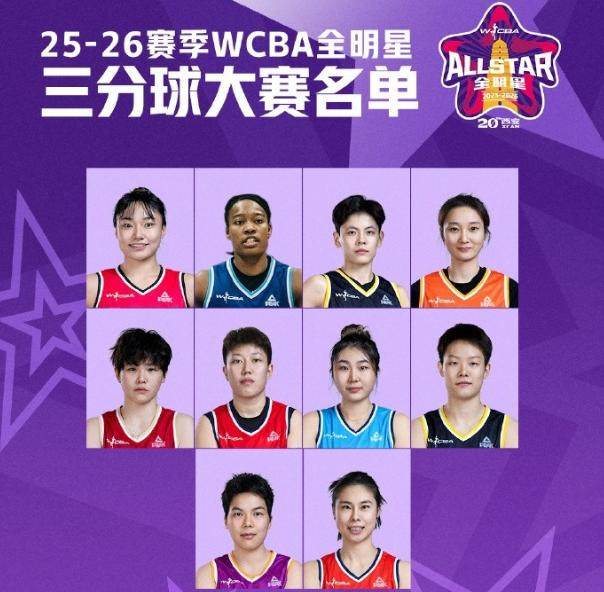 WCBA全明星单项赛名单出炉！杨舒予领衔战三分大赛