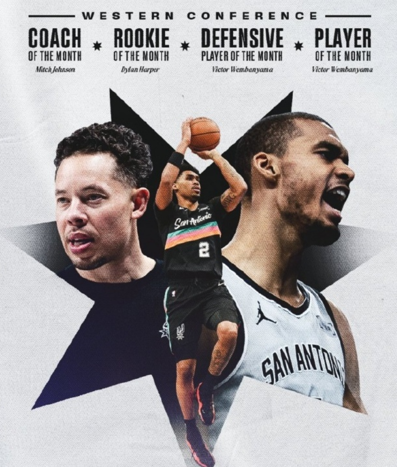 星空体育app下载-包揽西部全部奖项！NBA史上首次，马刺队太强了！